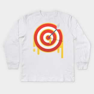 Bullseye Target Kids Long Sleeve T-Shirt